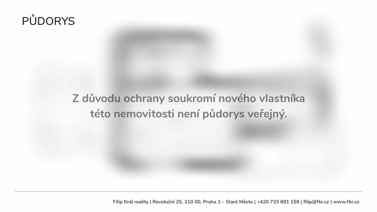 Půdorys již není veřejný