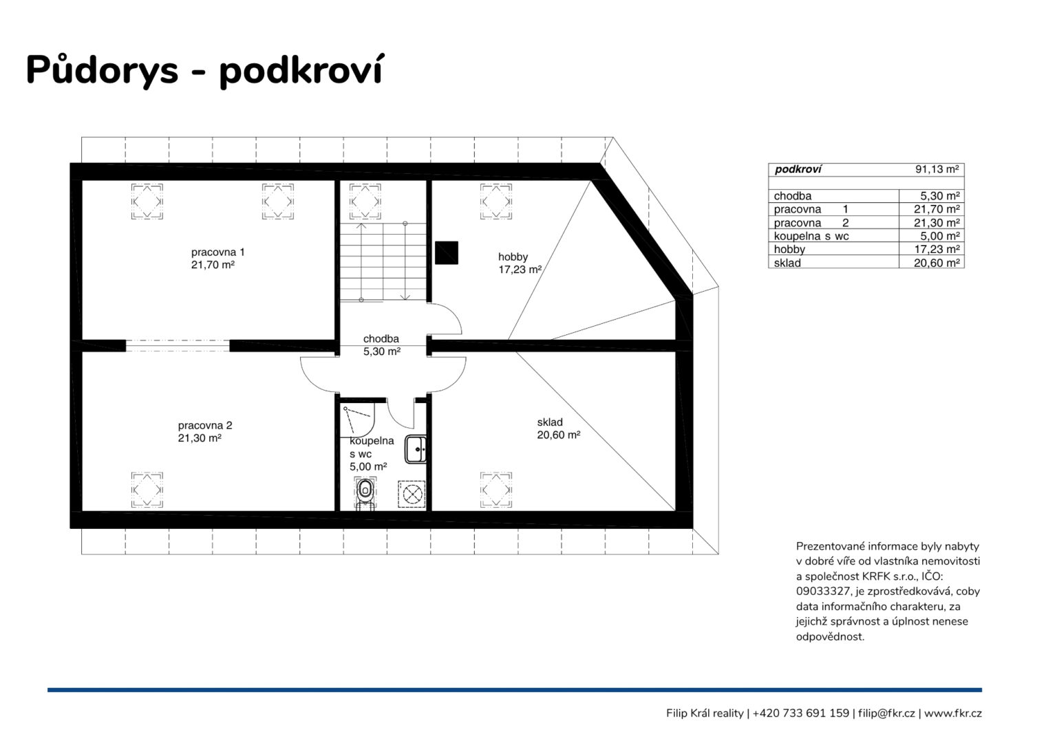 RD Listopadová - podkroví